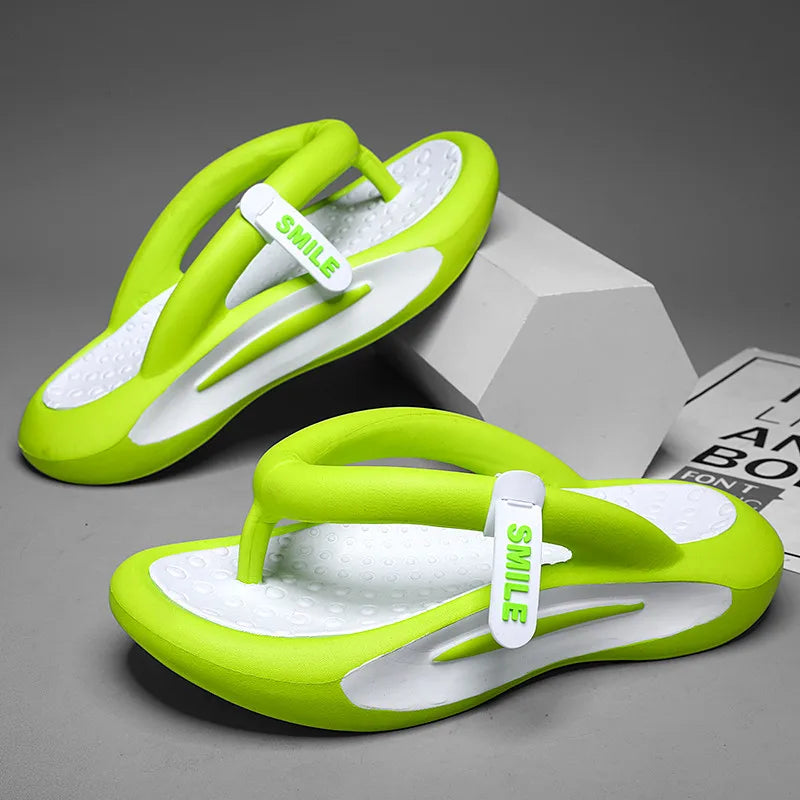 Fashion Men Slippers Bathroom Platform Sandals Women Flip Flops Indoor Non-slip EVA Slides Man Summer Slippers Men Beach Shoes
