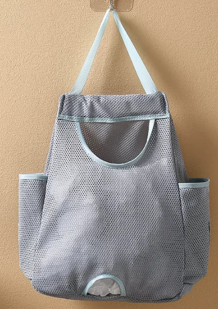 Plastic Bag Holder Trash Bag Dispenser Plastic Grocery Bags Large Grocery Bag Holder Breathable Mesh Hanging Storage