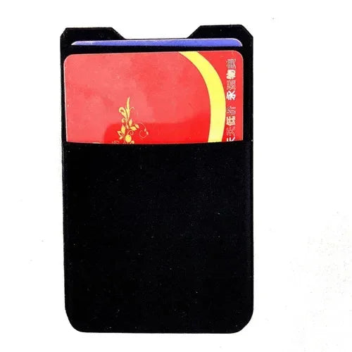 Women Men Fashion Elastic Cloth Cell Phone Card Holder Mobile Phone Wallet Case Credit ID Card Holder Adhesive Sticker Pocket