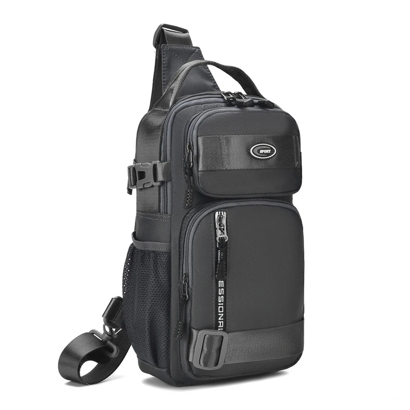 Large Capacity Men's Waist Packs Crossbody Bag High Quality Light Oxford Chest Pack Fashion Casual Men's Handbag Shoulder Bag
