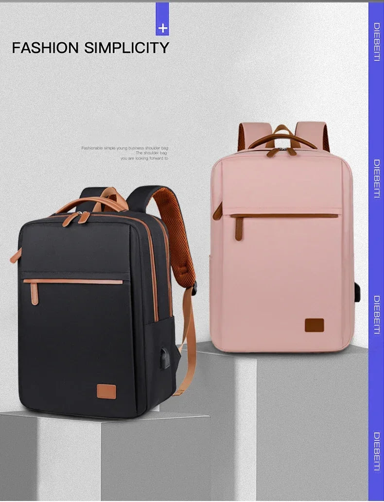 New Computer Bag, Backpack, Men's and Women's Large Capacity Travel, Commuting, Business, College Student Backpack