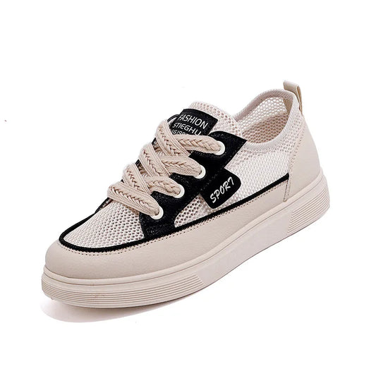 2026 New Women's Sports Shoes, Fashionable, Breathable, Lightweight, Non-slip, Wear-resistant, Casual Sports Shoes, Flat Shoes