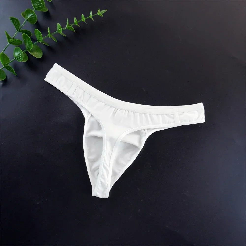 2024 Men Thong G String Low Rise Sexy Bugle Pouch Underwear Sports Fitness Male Tanga Comfortable Cotton Jockstrap Men M-3XL