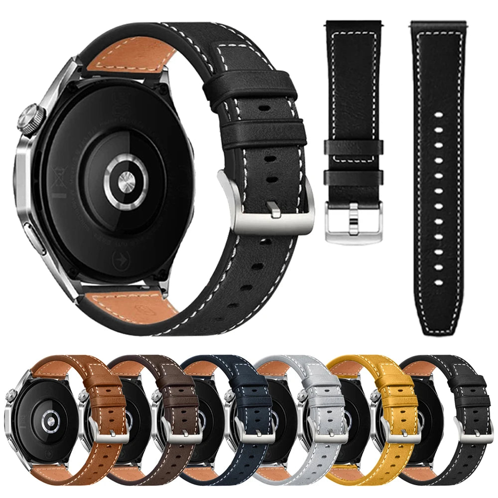 Replace Watchband For Garmin Venu sq 2 3 Vivoactive 4 5 6 Sport Bracelet Forerunner 570 165 265 255Music 20mm/22mm Leather Strap