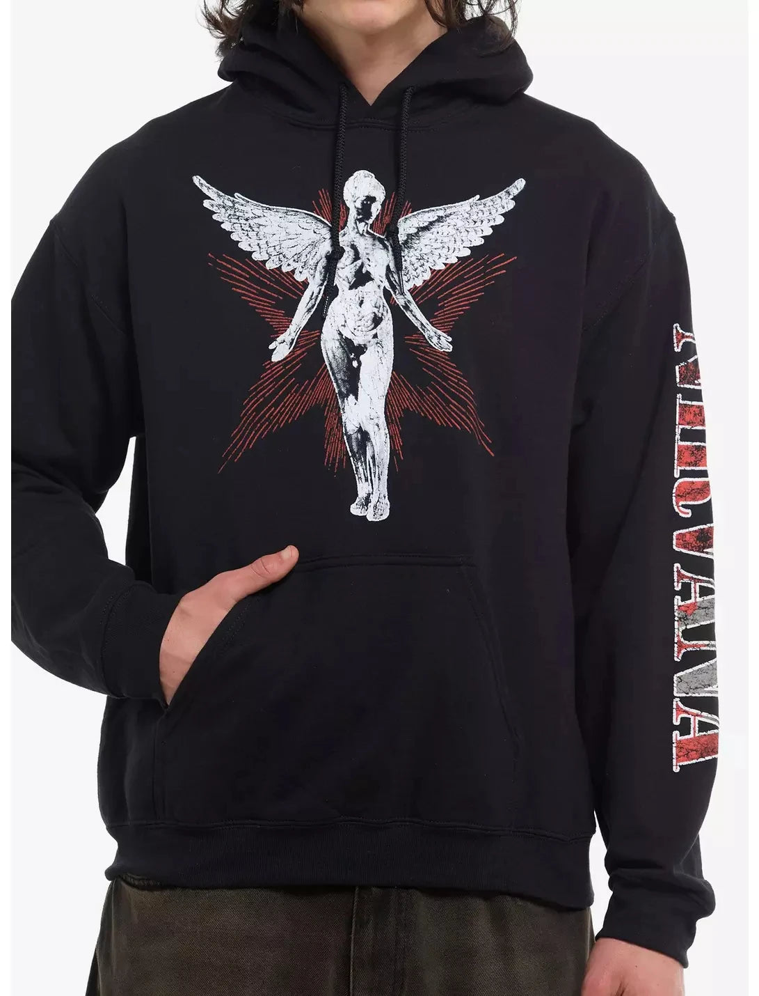 Nirvana In Utero Ange album 100%cotton Unisex Hoodie polar fleece fashion warm 2026 Autumn Winter Outdoor Sweatshirt fan gift BAZAARHUBO