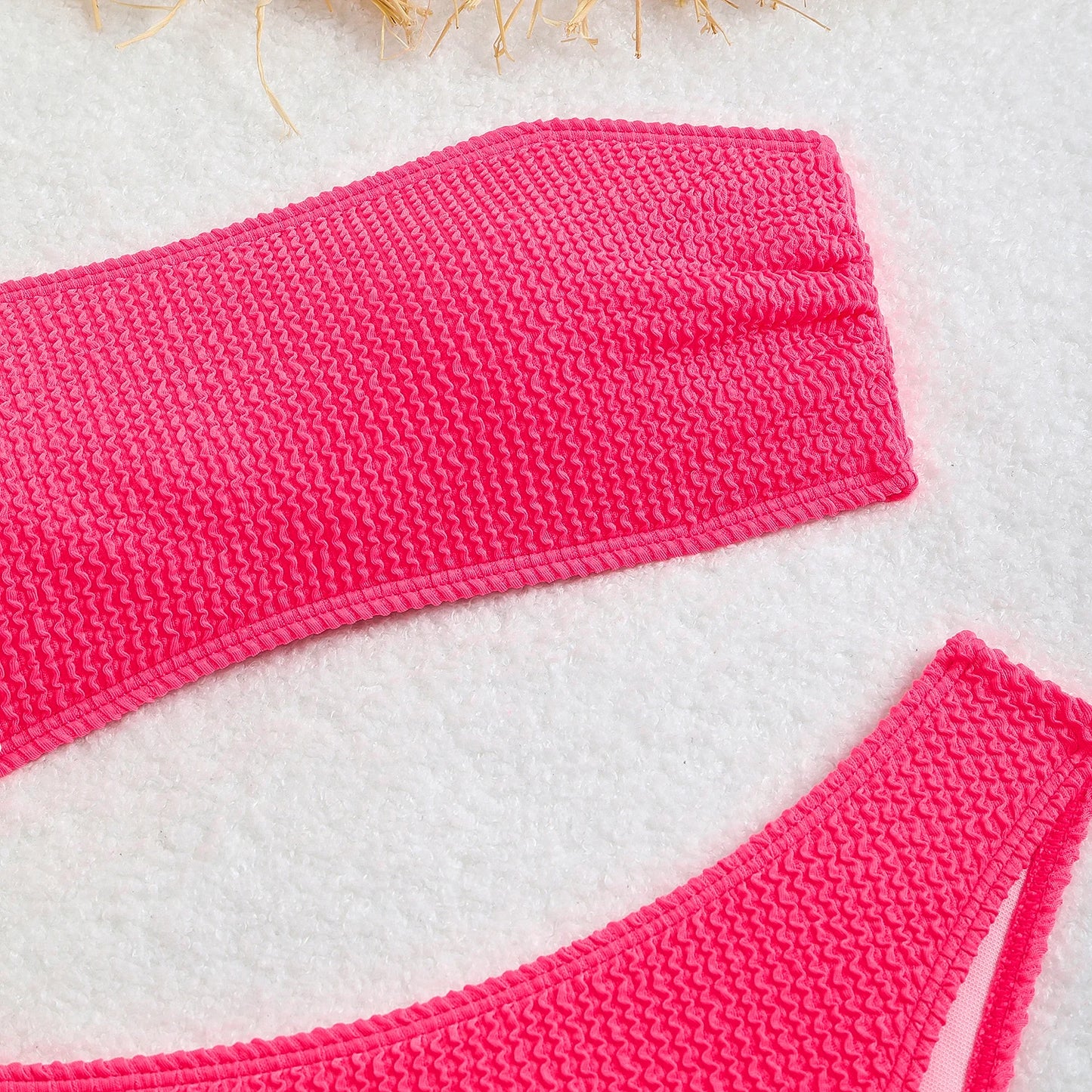 2026 Bikinis Sexy Bandeau Swimsuit Women Solid Swimwear Female Bathers Bathing Swimming Swim Suit Beachwear