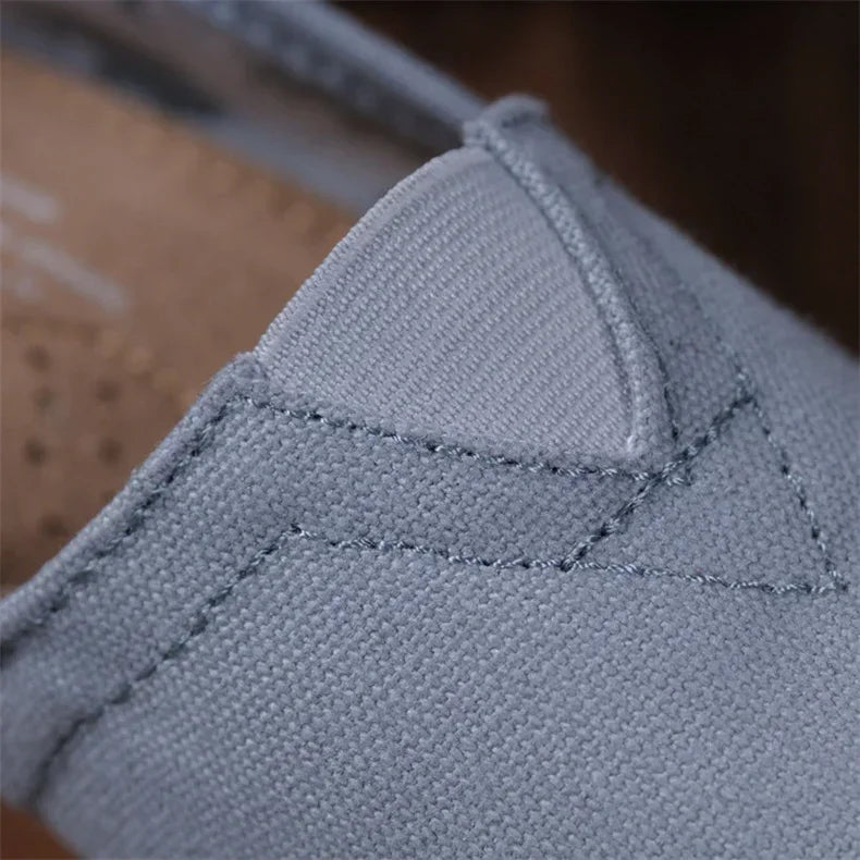 2025 Summer Blue Loafers Men Classic Canvas Flats Shoes Women Comfortable Breathable Men Casual Shoes Slip-on Espadrilles