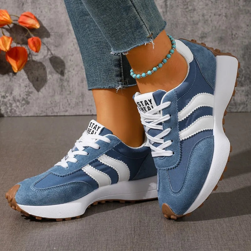 Brand Designer Women's Shoes Autumn New Style Cross-strap Platform Vulcanized Shoes 2026 Outdoor Running Sports Shoes Selling