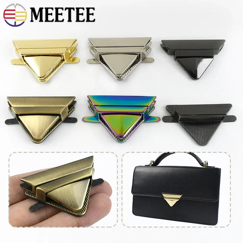 1/2/3/4Pcs 35*45mm Bag Metal Lock Buckle Twist Turn Snap Clasps Women Bags Decorative Closure Buckles DIY Hardware Accessories