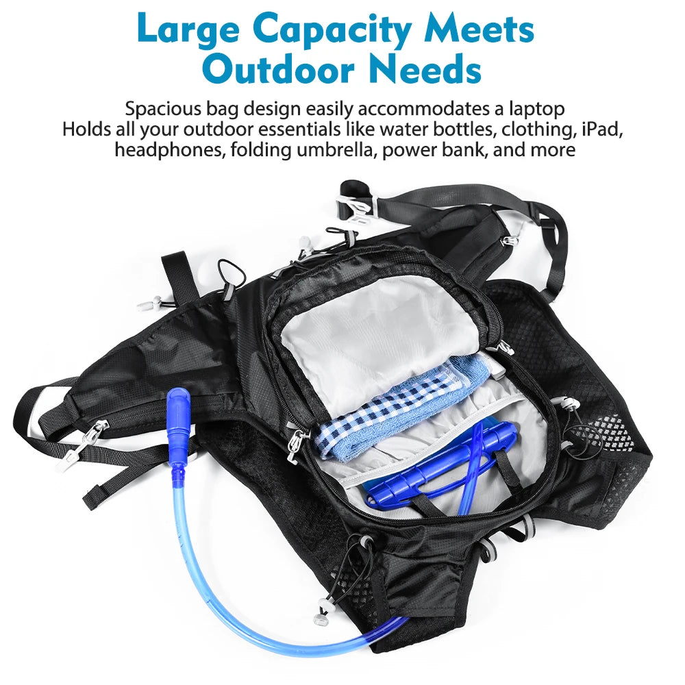 20L Ultra Lightweight Hydration Vest with 2L Water Bladder for Outdoor Hiking Cycling Marathon Outdoor Mountaineering Backpack