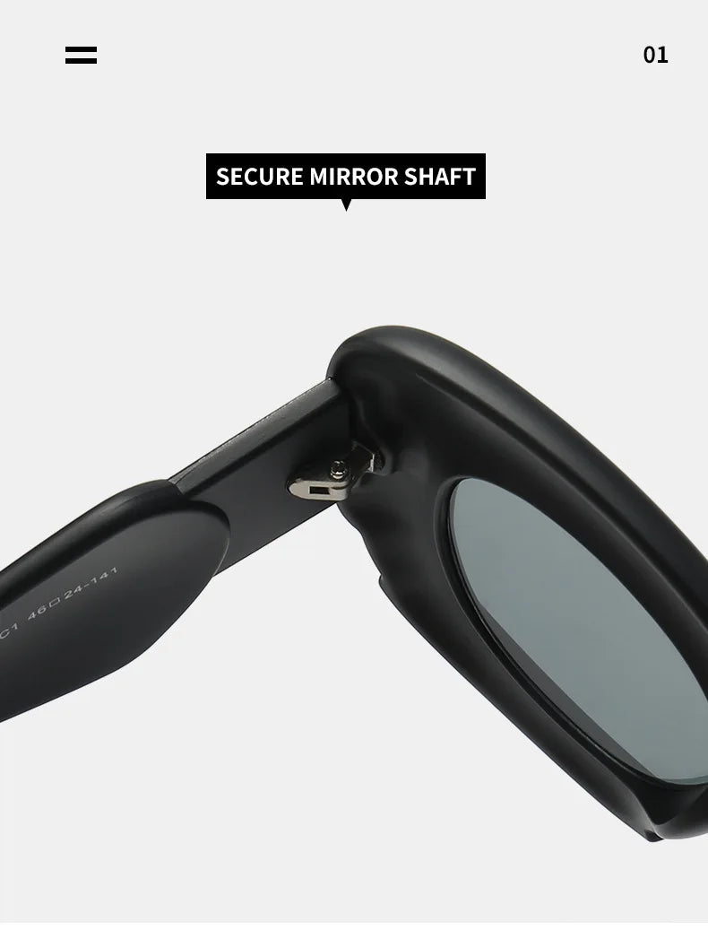 KAMMPT Square Women Sunglasses 2023 New Oversized Cloud Shape Rim Shades Ins Trendy Luxury Brand Design UV400 Protection Eyewear BAZAARHUBO