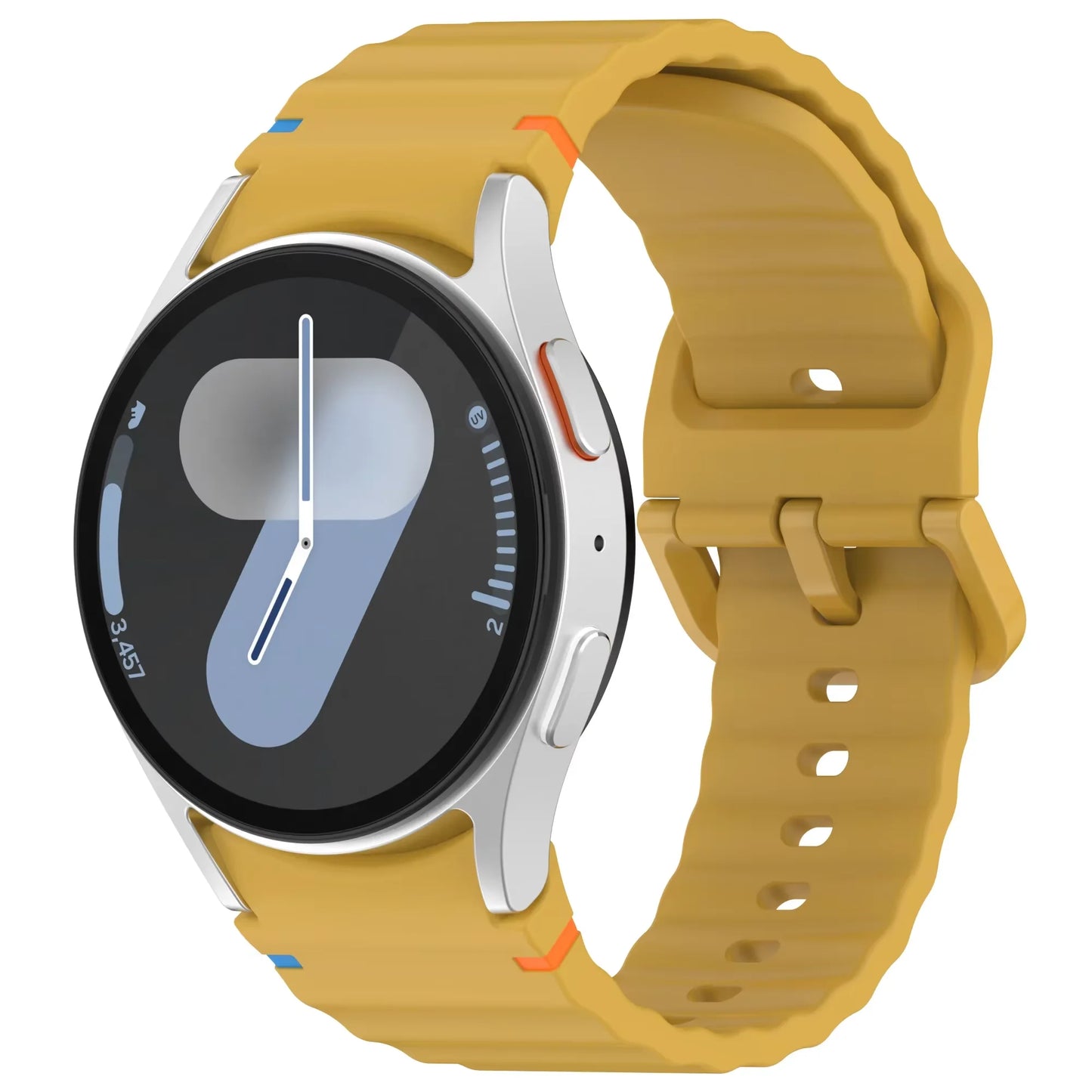 Silicone Strap for Samsung Galaxy Watch 7 6 5 4 44mm 40mm Original No Gaps Sports Band Accessories for 6/4 Classic 47mm 46mm43mm