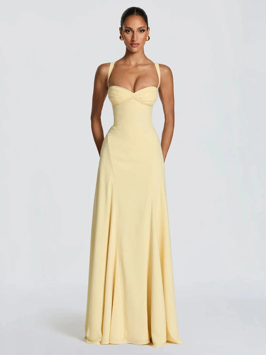 Elegant Women Maxi Dress for Party Summer Backless Bandage Evening Dress Sexy Sleeveless Strap Long Dress Lady Verstidos 2026