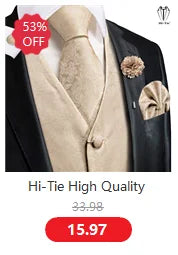 Hi-Tie Silk Adult Men's suspenders Set Leather Metal 6 Clips Braces Gold Brown Floral Vintage Men Fashion Wedding Suspenders Men BAZAARHUBO