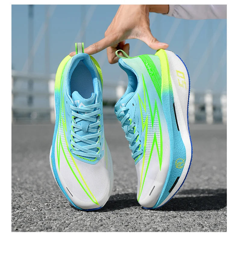 Running Shoes Carbon Board Speciality Marathon Men Sports Breathable Lightweight Women's Comfortable Athletic Nonskid Sneakers