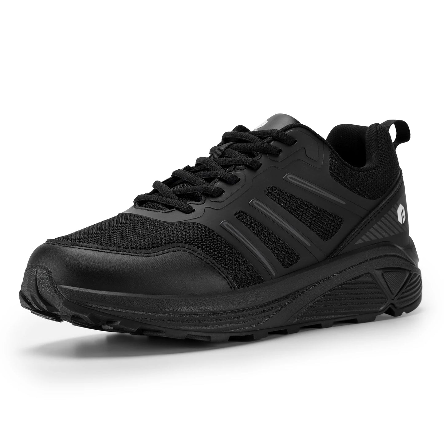 FitVille Men's Trail Running Shoes Outdoor Sneakers Wide Anti-slip Cushioning Lightweight for Swollen Feet with Arch Support