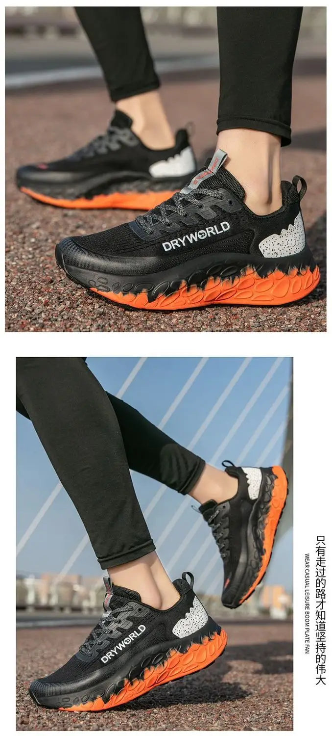 New Fashion Neutral Marathon Running Shoes Outdoor Road Lightweight Slow Running Shoes Men's and Women's Casual Walking Shoes