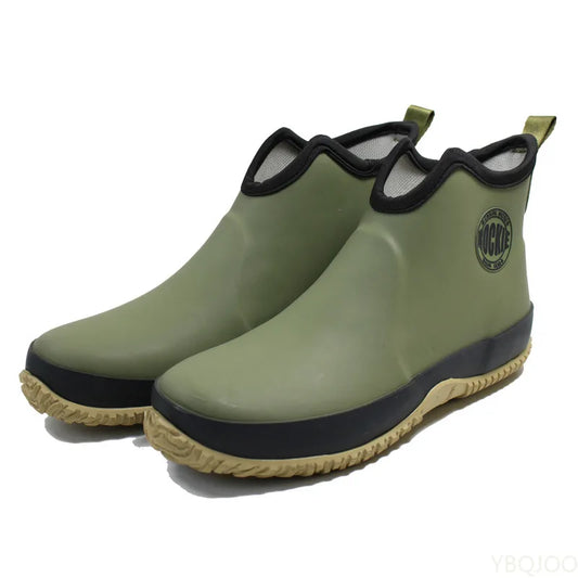 Men's Non-Slip Rain Boots Waterproof Rubber Ankle Boots Outdoor Leisure Fishing Boots Student Rain Boots Platform Boots 장화 2023