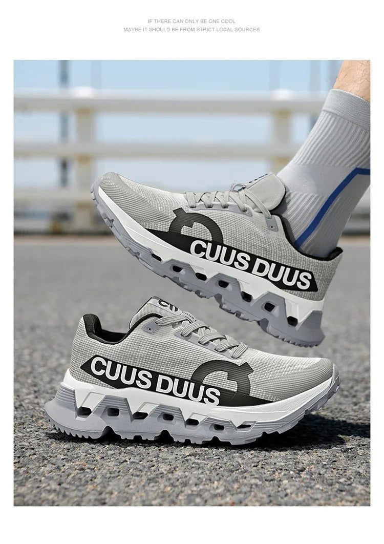 Men's Running Shoes Outdoor Couple Trainer Race Sneakers Off-road Shoes Cushioning Jogging Non-Slip Breathable Mesh Luxury Shoes