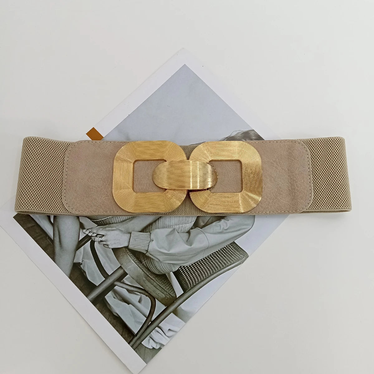 Black Plus Size Wide belt for women Girdles Elastic Cummerbunds Luxury Brands Designer Corset Belt Female Punk Gothic Belt Gold BAZAARHUBO