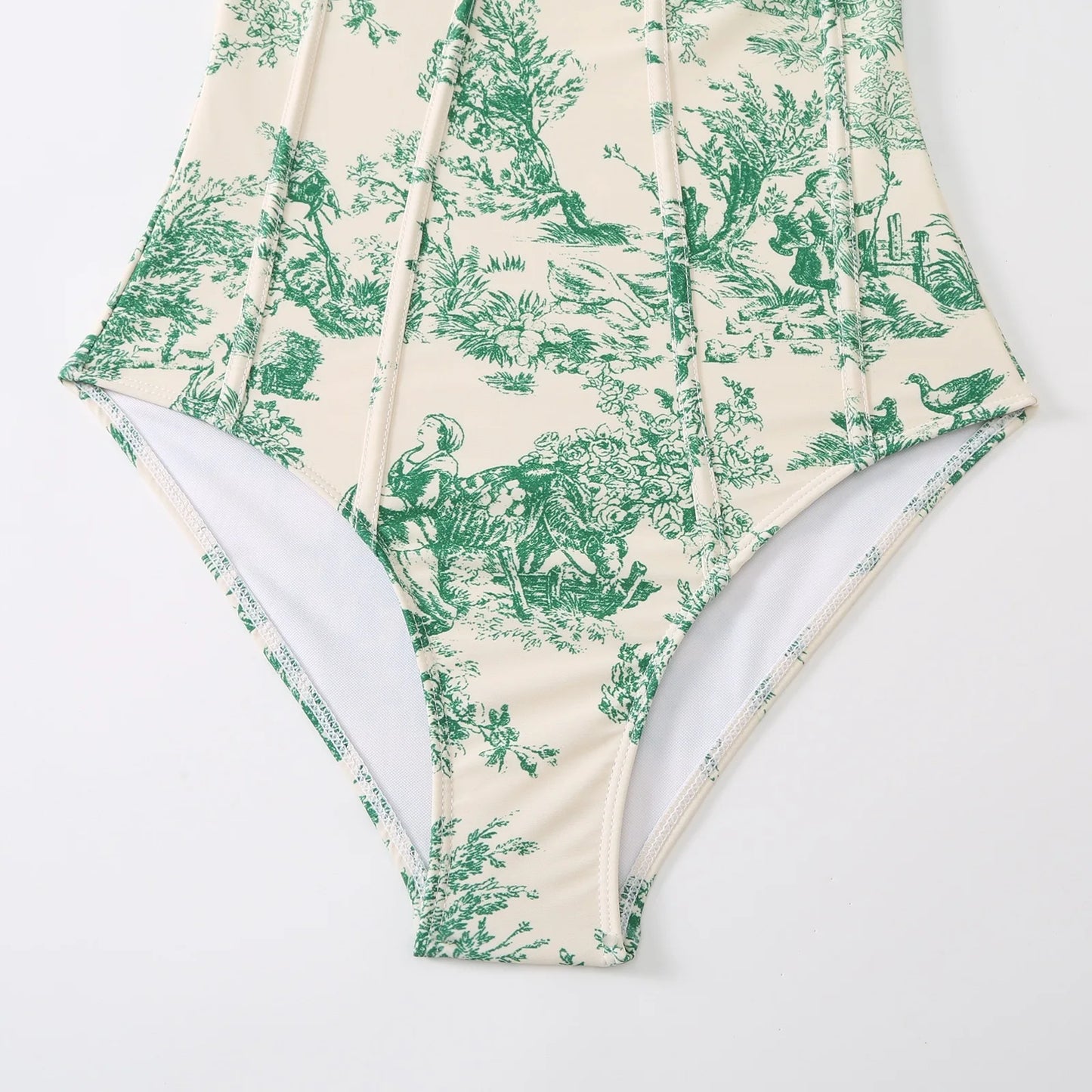 Women Swimwear Swimsuit Two-piece set Summer Print Bodysuit Bikini Set Beach Style Wear Maxi Dress Skirt One-piece swimsuit