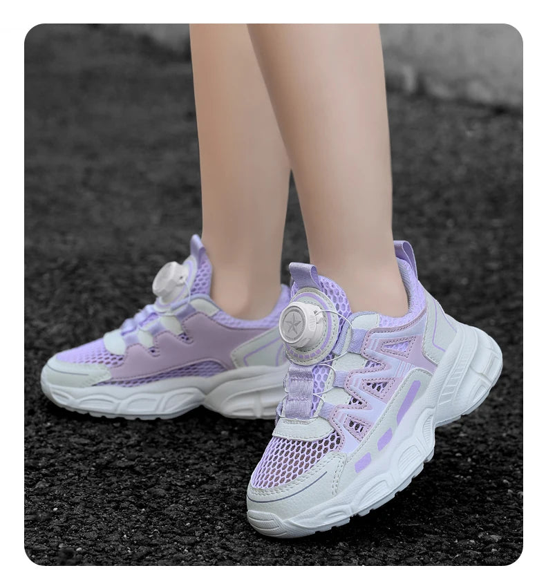 Children Casual Shoes for Girls Breathable Mesh Sneakers for Kids Summer Comfortable Outdoor Walking Shoes Fashion Sports Shoes