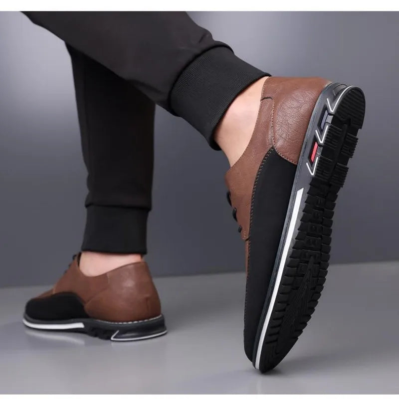 Large Size Men's Lace - Up Casual Shoes Cushioned Sole Ankle Support Fashionable Choice work office shoes big size 50 51 52 53