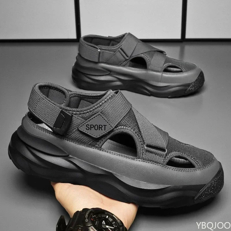 Men's summer outdoor sports anti slip wear-resistant sandals comfortable anti slip thick sole lightweight outdoor hiking shoes