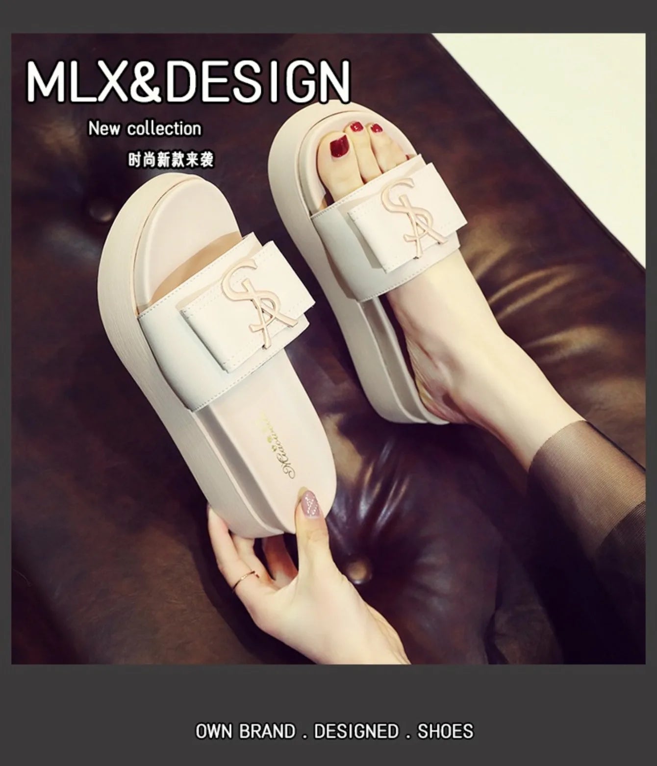 Women Slippers 2024 New Slides Luxury Designer Sandals Cross Sexy Beach High Heels Slides Women Casuals Platform Shoes for Women