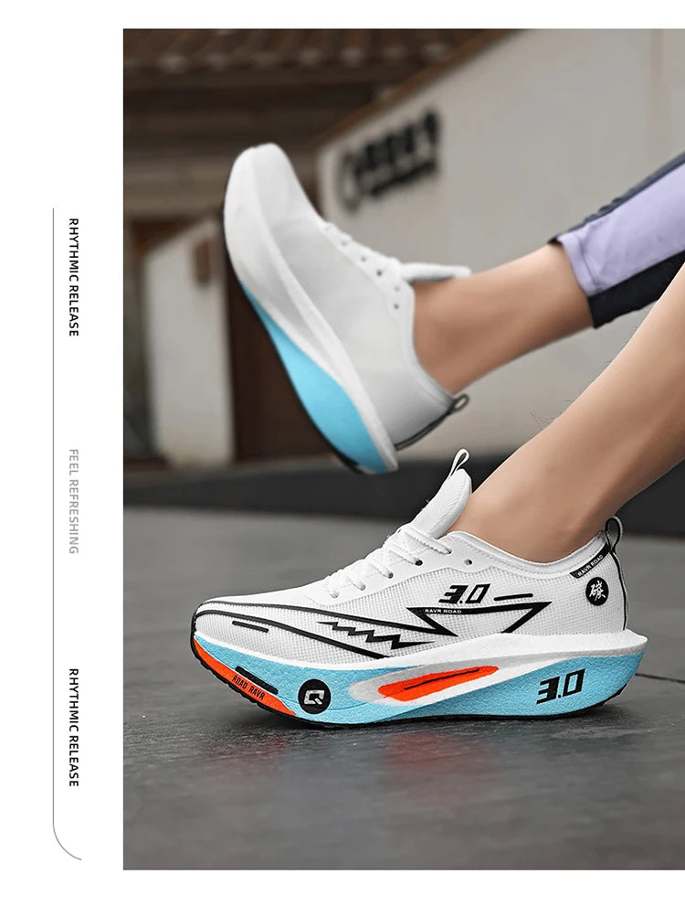 New Running Shoes Men Speciality Marathon Men's Sports Lightweight Carbon Board Women's Comfortable Athletic Nonskid Sneakers