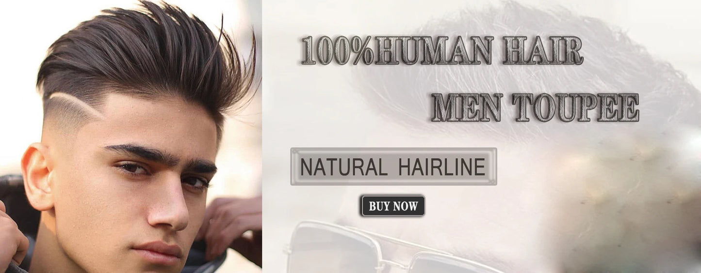 0.02mm Super Ultra Thin Skin 80% Density Natural Hairline Men Toupee Blonde Brown Grey Human Hair Undetected Capillary Prosthesi