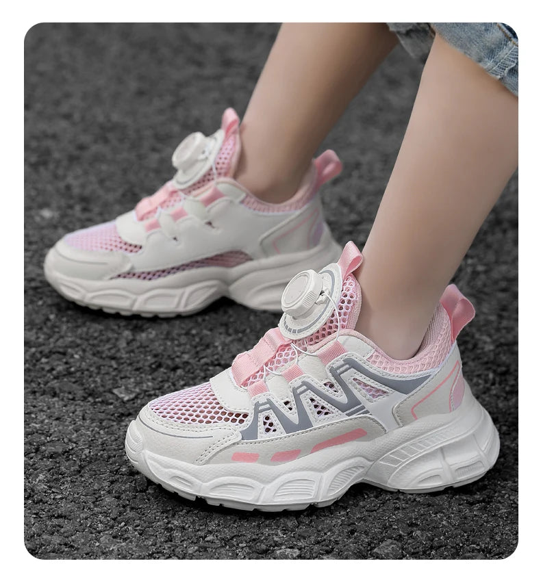 Children Casual Shoes for Girls Breathable Mesh Sneakers for Kids Summer Comfortable Outdoor Walking Shoes Fashion Sports Shoes