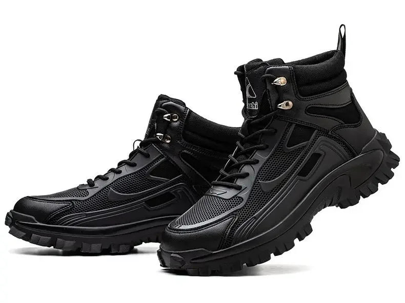 Man Shoes Leather Booties Waterproof Boots for Men Lace Up Ankle Short Barrel Retro Trendy 2025 Sale Offer New Fashion Low Price