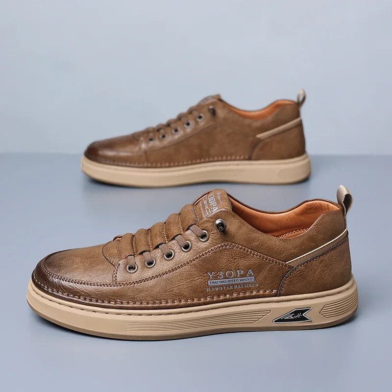 Luxury Casual Business Tennis Loafers Sneakers Moccasins Social Outdoor Fashion Shoes For Men  Men's Genuine Leather Shoes