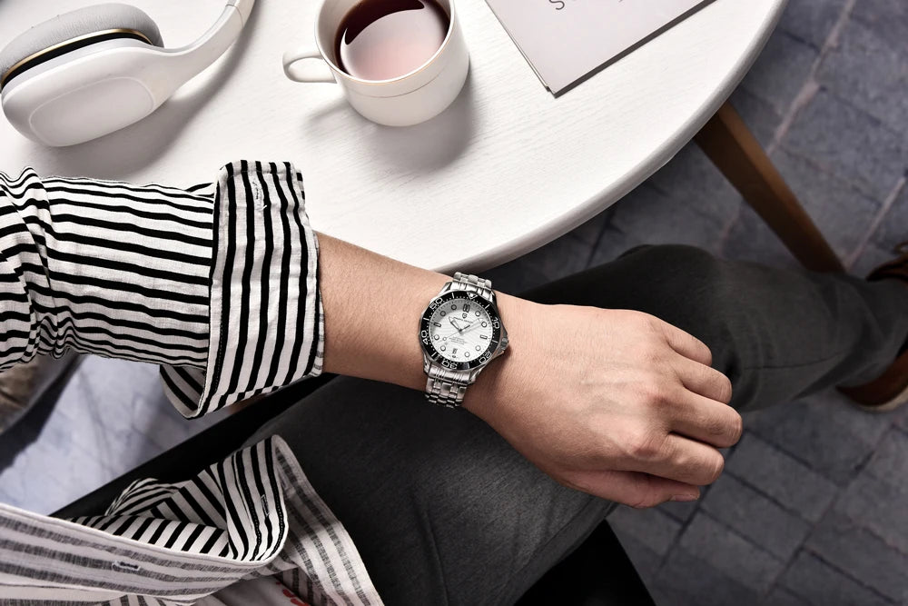 2026 New PAGANI DESIGN Gold Luxury Diving Mens Watches Automatic Watch For Men Mechanical Wristwatches AR Sapphire Ceramic Bezel