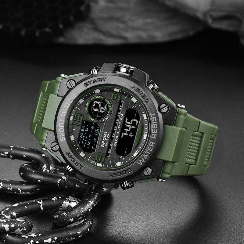 Multifunctional Sports Watch - Luminous Outdoor Electronic Watch with Alarm & Timer