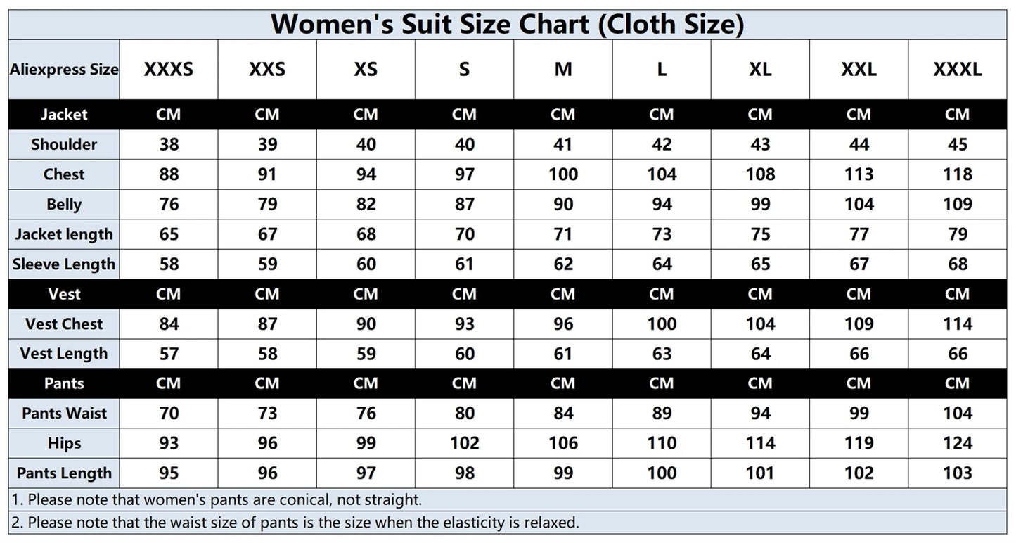 Women’s 3-Piece Suit Women Tuxedo Suit Blazer Dress Prom Slim Fit Formal Office Lady Blazer Set (Jacket+Vest+Pants)