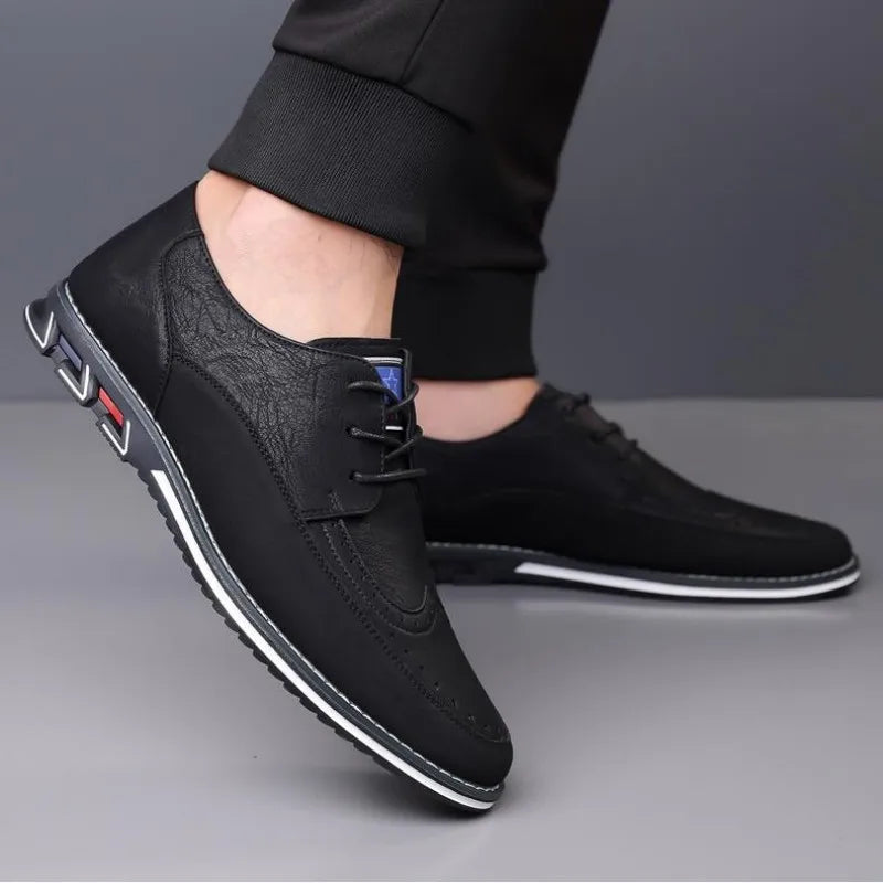 Large Size Men's Lace - Up Casual Shoes Cushioned Sole Ankle Support Fashionable Choice work office shoes big size 50 51 52 53