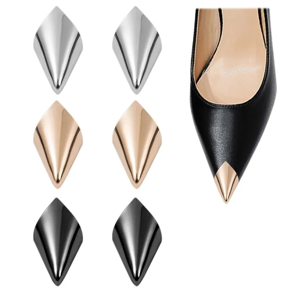 1Pairs Anti Wear Shoe Clips for Ladies Metal High Heels Tip Cap Women Shoe Pointed Protector Elegant Shoe Repair Accessories
