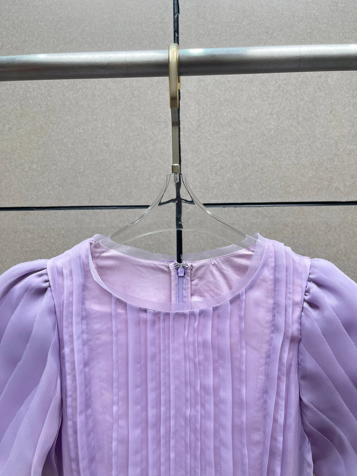 Summer 2025 Women's round NeckDouble Layer FabricHeavy Work Short Sleeve Dress Y2K High Quality Fashion High Street A-Line Skirt