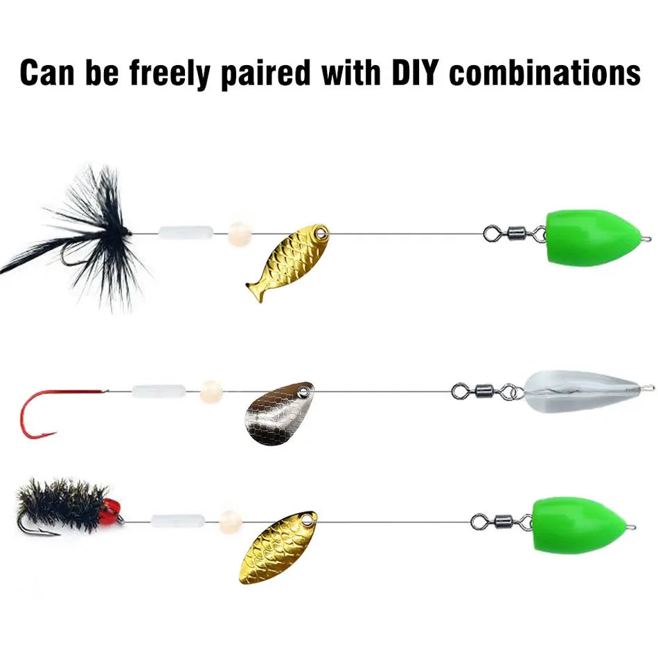 MNFT 50Pcs/lot Fishing Lure Metal Copper Blades Fish Scale Blade Spinner Rings Blade DIY Fishing Lure Hard Baits Accessories