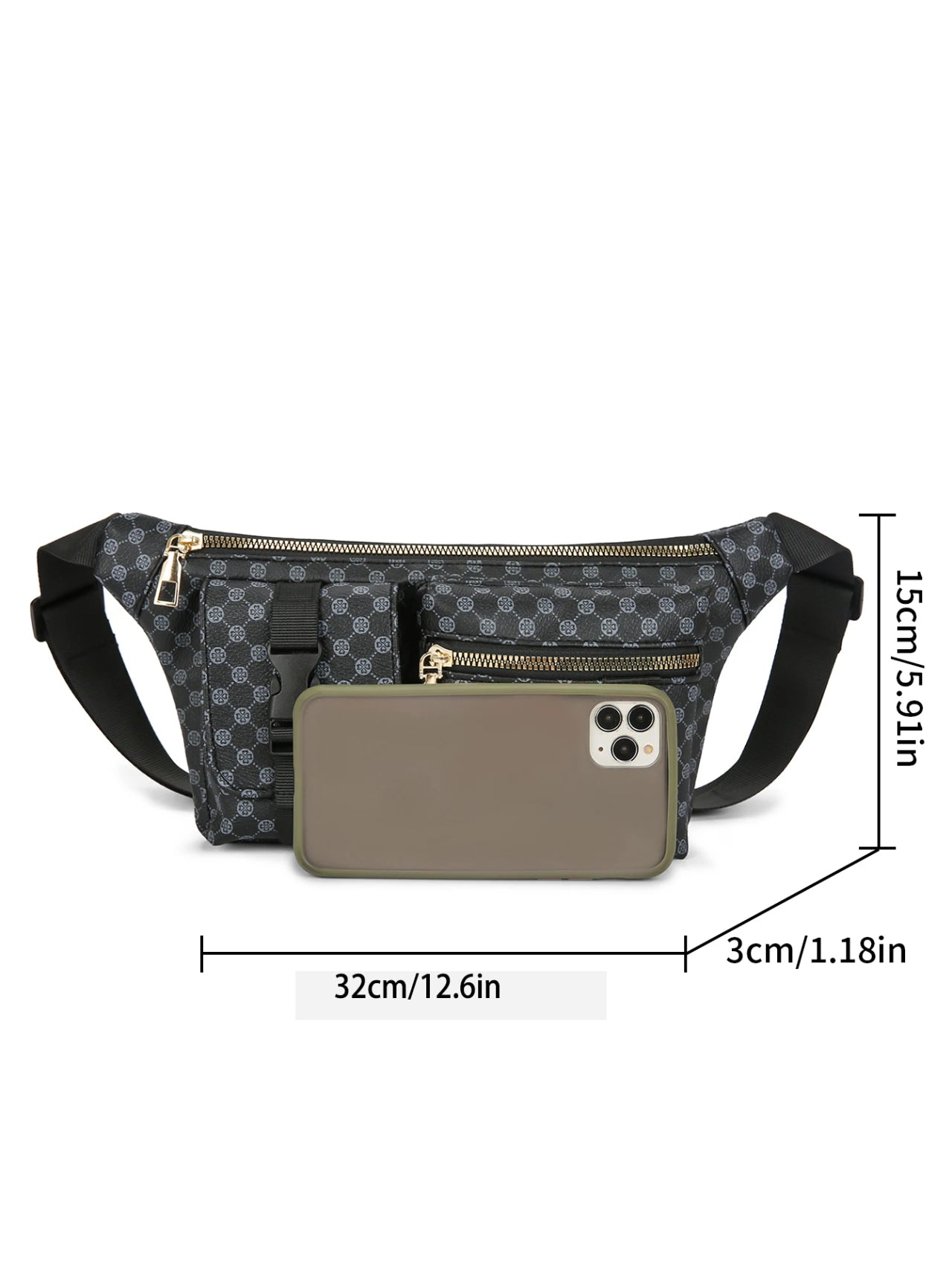 Men's Multi Functional Waist Bag Lightweight Sports Cycling Fanny Pack Small Shoulder Bags for Man Belt Pouch Chest Bags Male