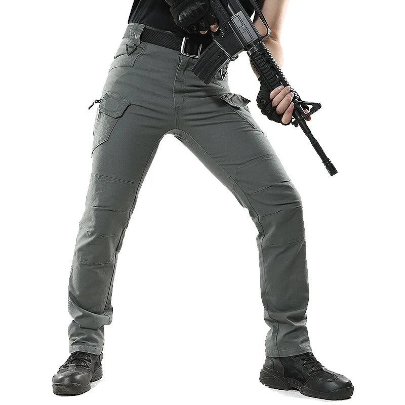 IX9 Stretch Tactical Pant City Cargo Pants Cotton Multi Pockets Work Pant Men Outdoor Hiking Camping Trousers A2FIX9