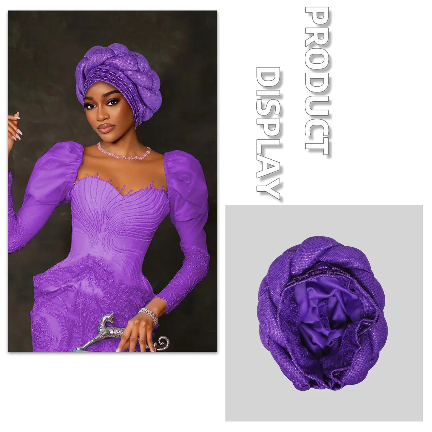Fashion Hats for Women African Headtie Turban Auto Gele Head Wraps Cap Wedding Party Muslim Hijab Bonnet Headscarf Nigeria Geles