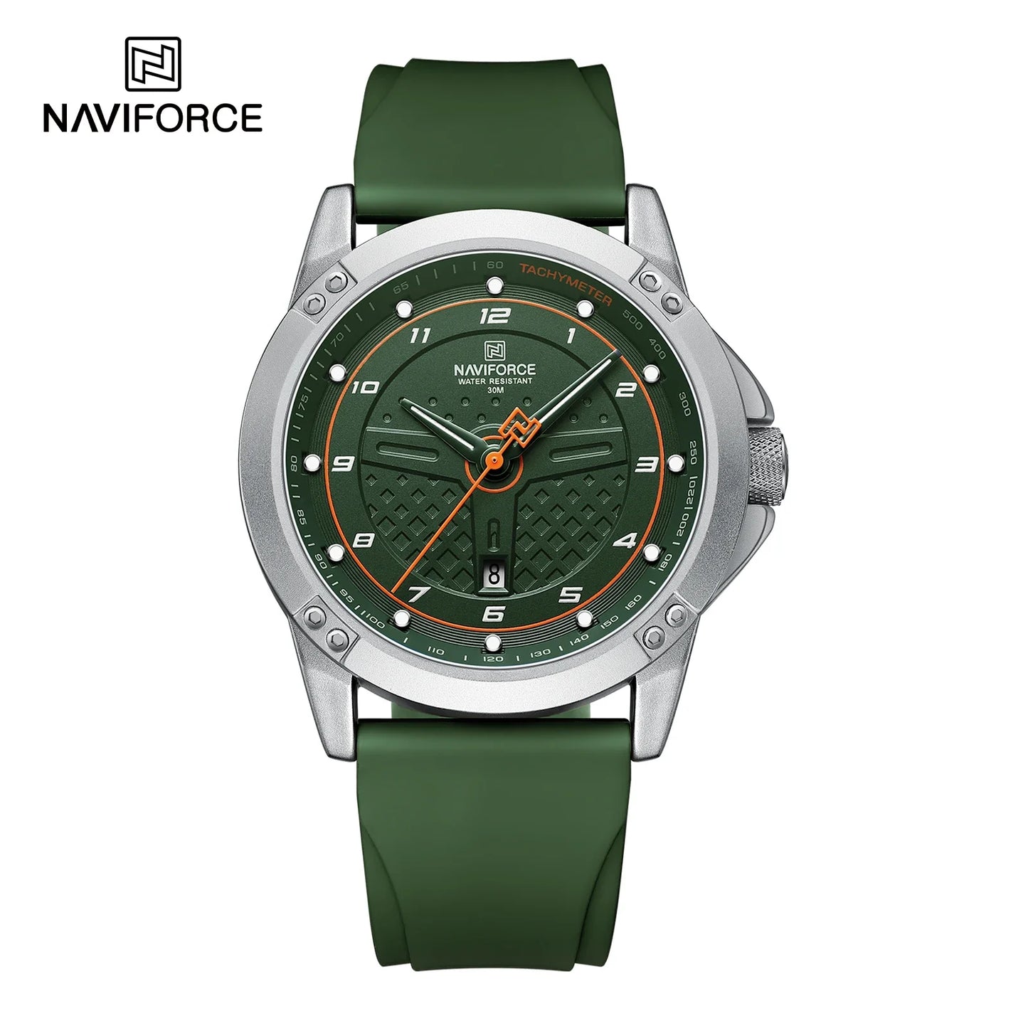 NAVIFORCE Trend Quartz Wristwatch Fashion Waterproof Men's Watches Sport Silicone Strap Male Luminous Clock Relogio Masculino