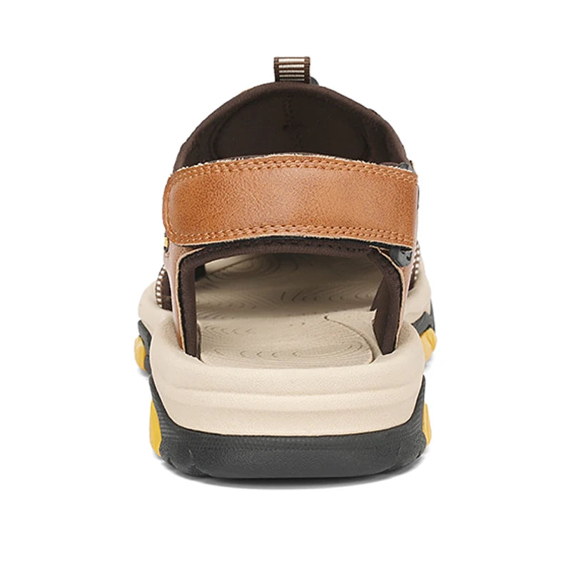 Summer Outdoor Sandals for Men Breathable Hiking Shoes Water Beach Mens Sandals Camping Climbing Aqua Sneaker Fashion Roman Shoe
