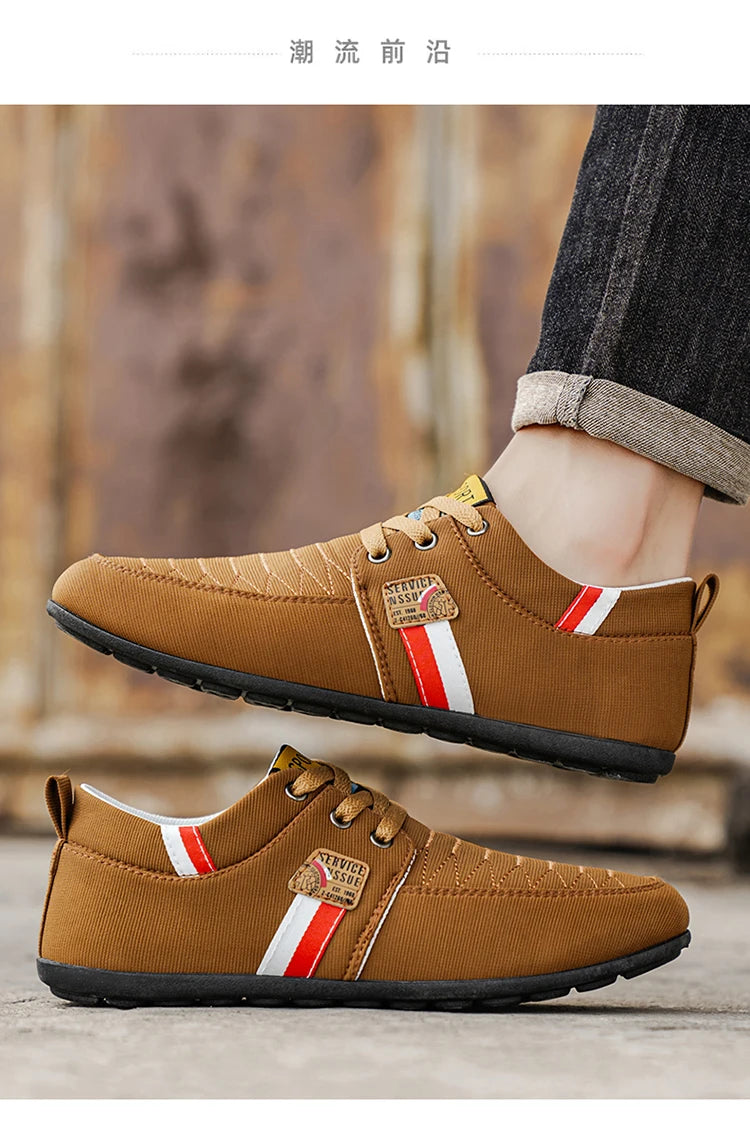 Men's Shoes New Style 2026 Spring and Autumn Flat Lightweight Sports Fashion Versatile Soft-Soled Casual Shoes Men's Simple Breathable Men's Shoes