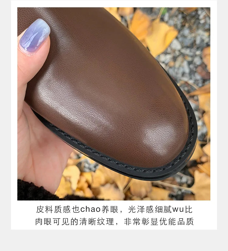 2026 Autumn/Winter Ankle Boots Women Basic Chelsea Botas Mujer Low Thick Heels Short Booties PU Leather Slip On Stretch Botines