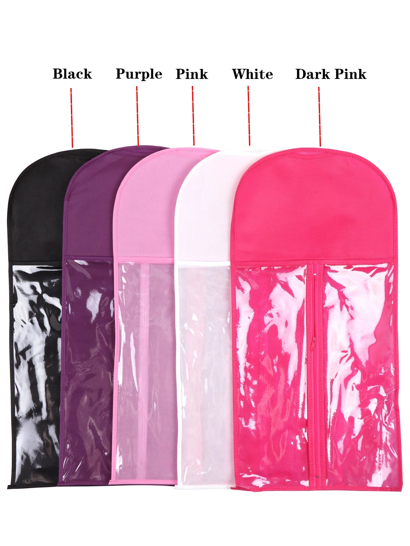3Set Wig Storage Bag With Hanger Hair Bags With Plastic Hanger For Virgin Hair Black Wig Organizer Hangers For Multiple Wigs New
