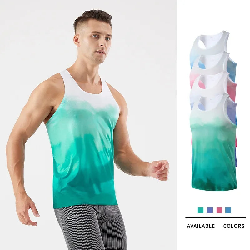 Fitness Vest Men Marathon Lightweight Women Racerback Couple Running Quick Dry Tank Tops Gym Clothing Traning Sports Singlet Man